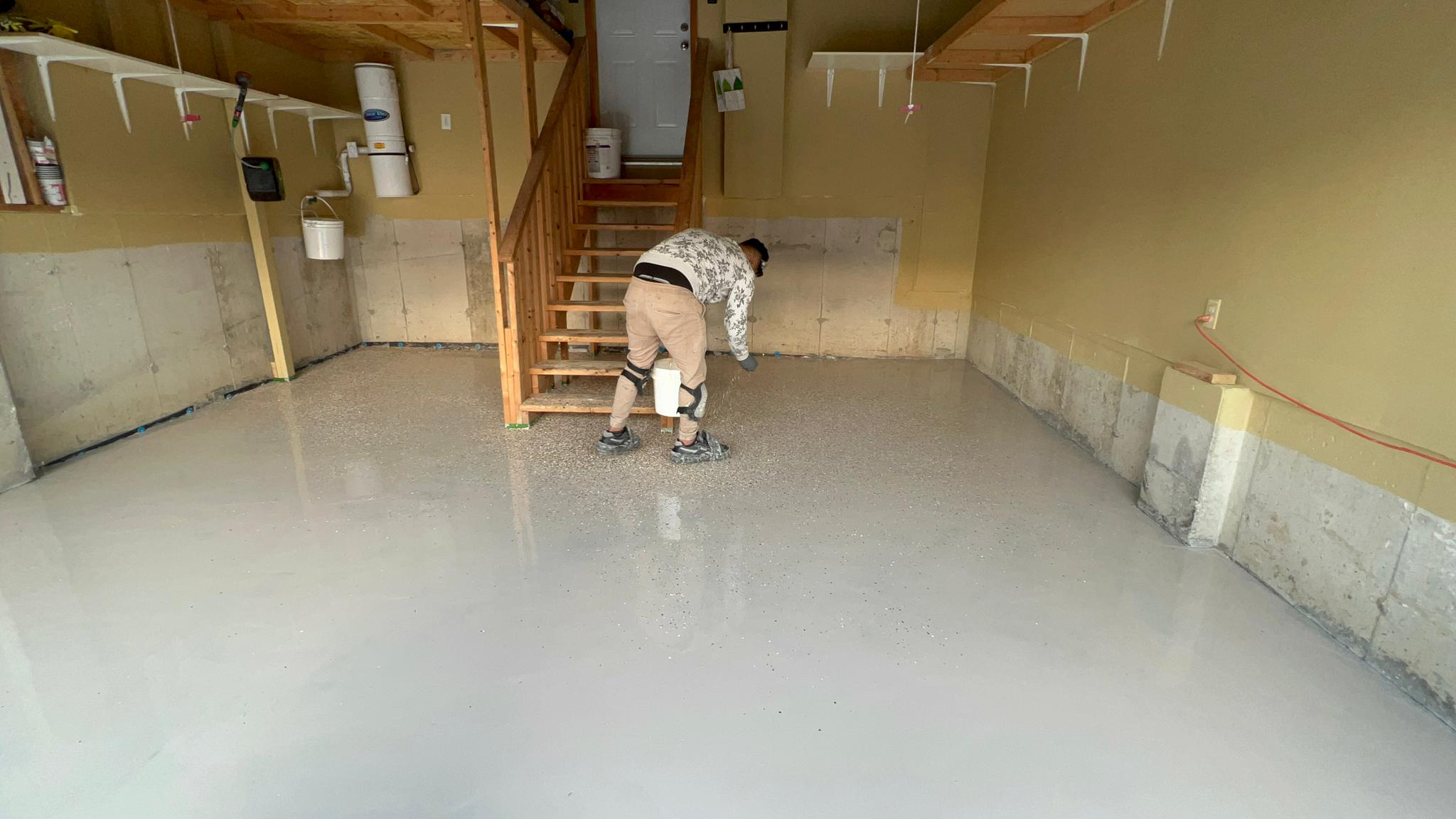 Workshop epoxy floor